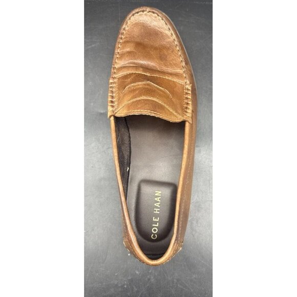 Cole Haan Mens Brown Leather Penny‎ Loafer Slip On Shoe C24506 India Sz 10M